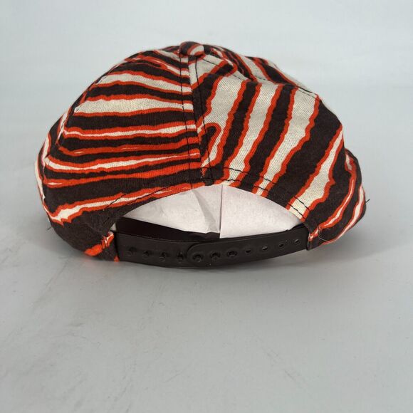 Vtg‎ Cleveland Browns Zubaz Zebra Print Snapback Hat NFL Football - Picture 5 of 10